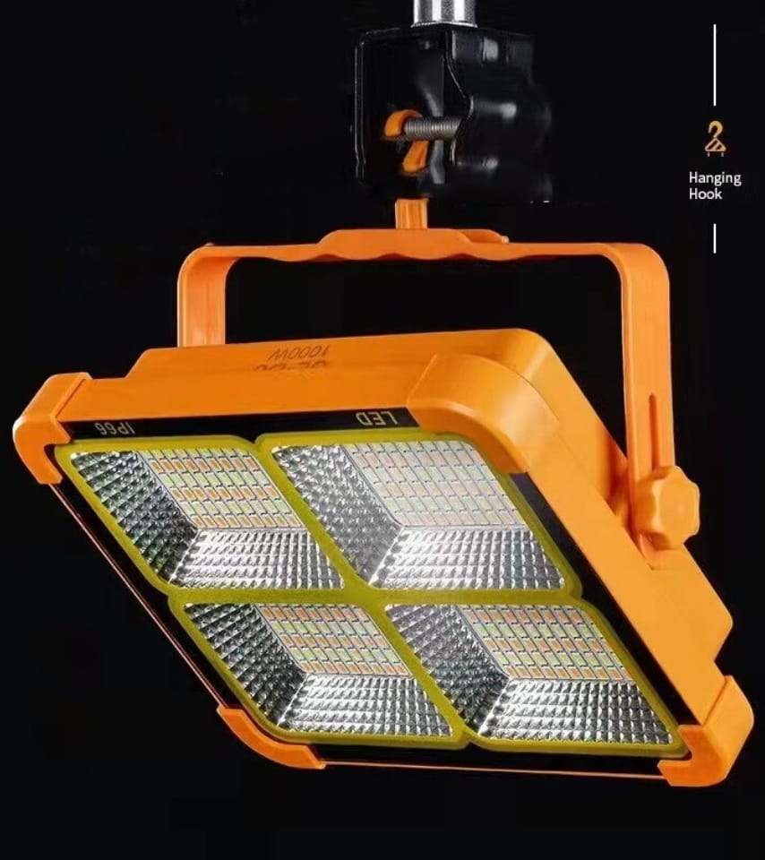 PROICECTOR 100W CU CLESTI DE CONECTARE LA BATERIE