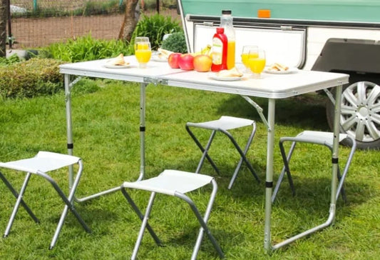 MASA CAMPING PLIABILA CU  4 SCAUNE