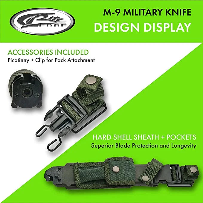 Cutit Baioneta de supravietuire Heavy Duty Military Style M-9