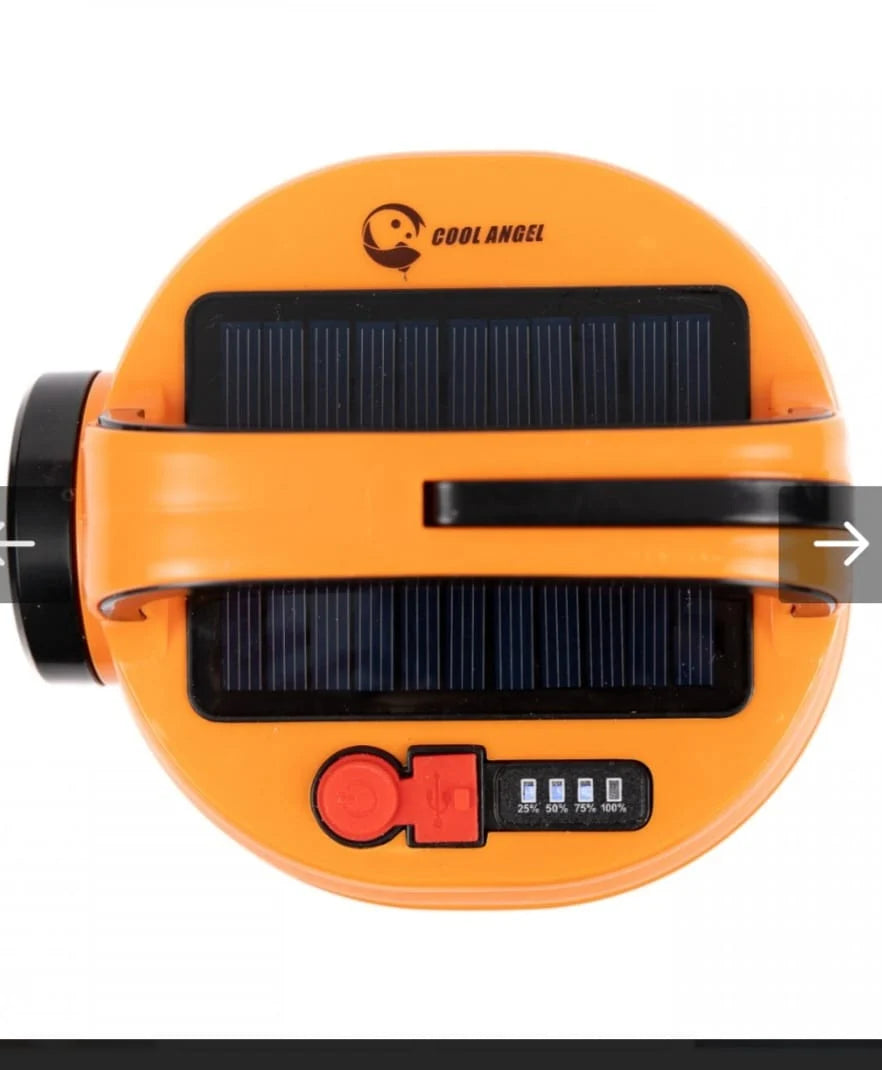 Lanterna cu incarcare solara LED HB-V80, 80W, 5 moduri iluminare, powerbank