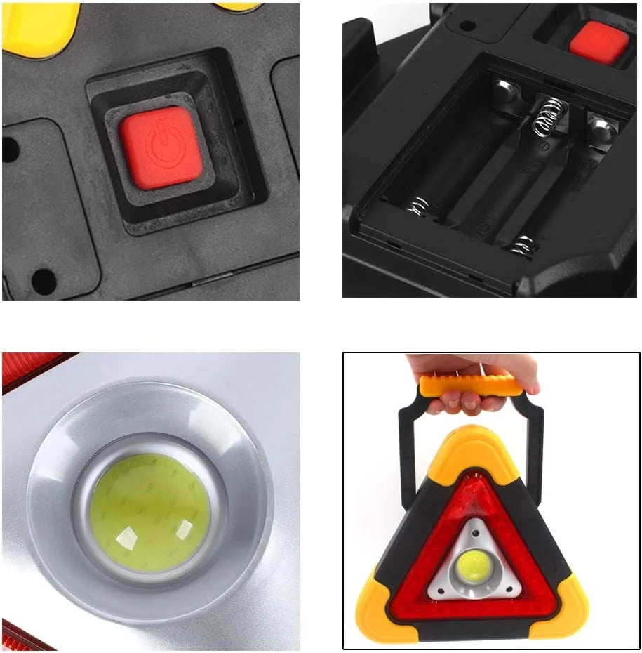 Triunghi-Auto avertizare multifunctional cu lumini de avertizare si lanterna