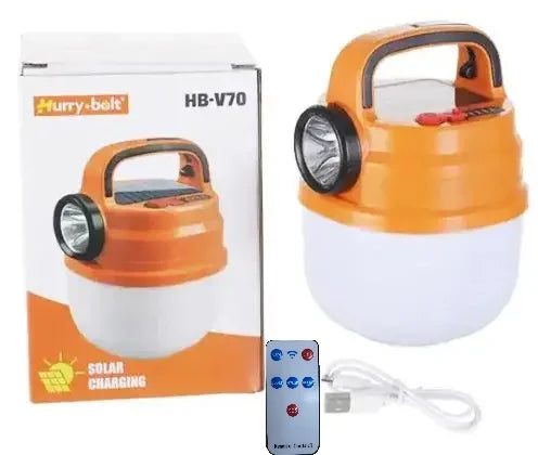 LINTERNA-LAMPĂ SOLAR ÎNCĂRCĂTĂ PRIN USB + TELECOMANDĂ
