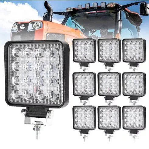 Proiector cu 16 LED 48W auto OFF-ROAD, IP 67