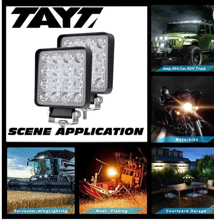 Proiector cu 16 LED 48W auto OFF-ROAD, IP 67