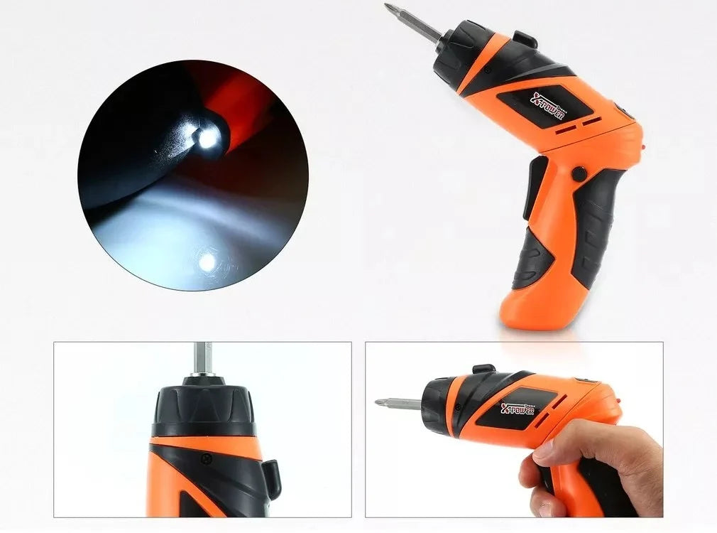 Surubelnita portabila fara fir X-POWER 6V cu baterie