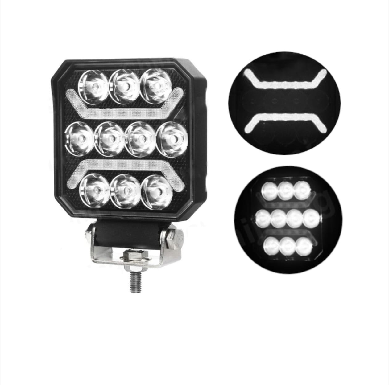 Lampă cu halogen led lumina alba-galbena